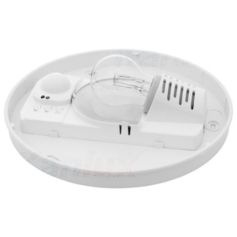 PIRES DL-60O stropní svítidlo max.60W, bez zdroje E27, IP44, mikrovlný senzor, kulaté sklo 2