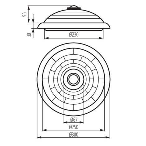 FOGLER DL-2400 stropní svítidlo max.2x40w, bez zdroje E27, IP20, PIR senzor 3