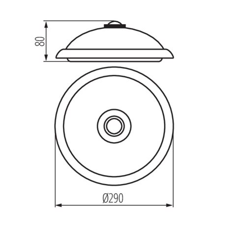 FOGLER LED 14W-NW stropní svít. 14W, 4000K, 800lm, 4000K, IP20, PIR senzor, kulaté 5