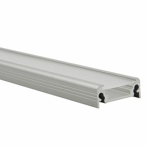 PROFILO D lišty k LED paskum,10 ks po 1m v balení, bez difuzoru