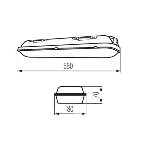 MAH-LED N 20W-NW/PC   Prachotěsné svítidlo LED 6