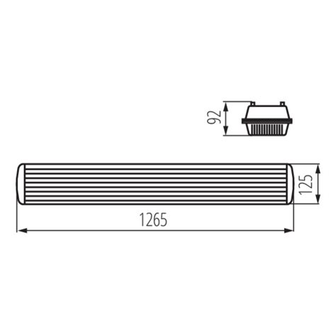 MAH PLUS-236/4LED/PC Prachotěsné svítidlo pro T8 LED 3