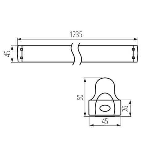 ALDO 4LED 1X120 Svítidlo pro T8 LED 5