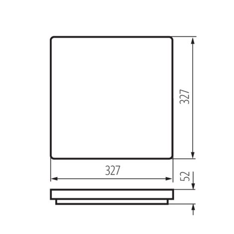 VARSO HI 36W-NW-L přisazené svítidlo 36W, 3600lm, 4000K, IP54, hranaté 5