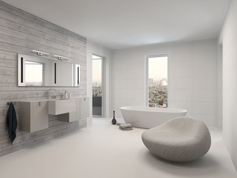 ASTEN nástěnné koupelnové svít. LED 8W, 660lm, 4000K, IP44, 40cm, chrom 6