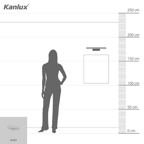 ASTEN nástěnné koupelnové svít. LED 8W, 660lm, 4000K, IP44, 40cm, chrom 9