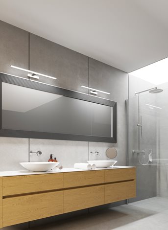 ASTEN nástěnné koupelnové svít. LED 12W, 1010lm, 4000K, IP44, 60cm, chrom 6