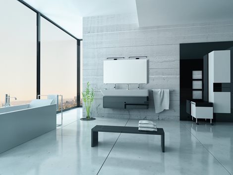 ASTEN nástěnné koupelnové svít. LED 12W, 910lm, 4000K, IP44, 60cm, černá 5