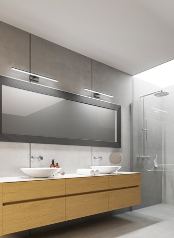 ASTEN nástěnné koupelnové svít. LED 12W, 910lm, 4000K, IP44, 60cm, černá 7