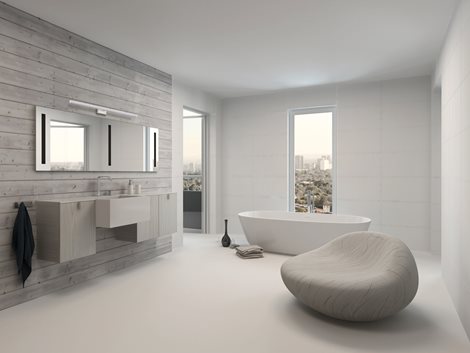 ASTEN nástěnné koupelnové svít. LED 15W, 1450lm, 4000K, IP44, 90cm, bílá 5