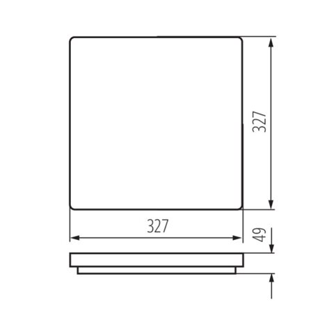 VARSO LED 24W-NW-L-SE přisazené svít. 24W, 2280lm, 4000K, IP54, mikrovlný senzor, hranaté 6