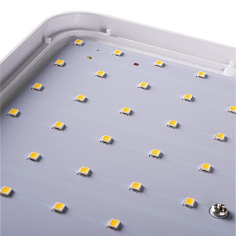 VARSO LED 24W-NW-L-SE přisazené svít. 24W, 2280lm, 4000K, IP54, mikrovlný senzor, hranaté 10