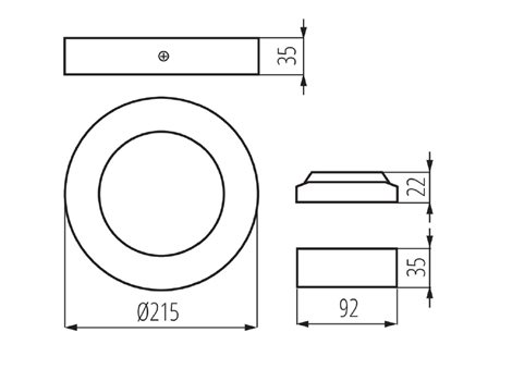 CARSA V2LED 18W-NW-W   Přisazené svítidlo LED (nahrazuje kód 25855) 7