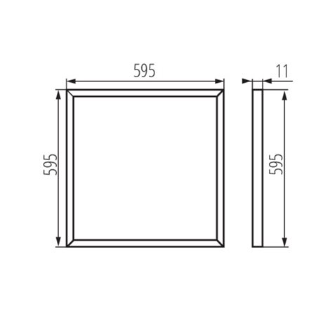 BRAVO PU36W6060NW W   Panel LED - trafo není součást balení! 4
