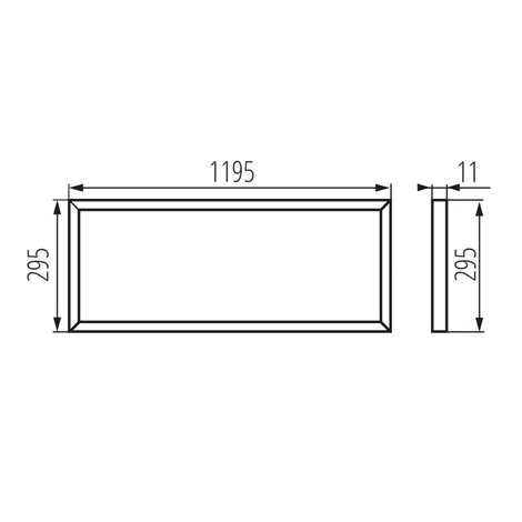 BRAVO S 40W12030NW W Panel LED - trafo není součást balení! 3
