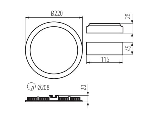 ROUNDA V2LED18W-NW-W Vestavné svítidlo LED (nahrazuje kód 25839) 6