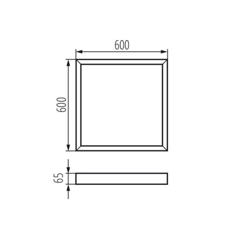 ADTR-H 6060 W Rámeček pro LED panel 2