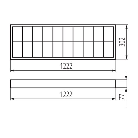 RSTR N 236/4LED/NT Přisazené svítidlo MILEDO pro T8 LED (nahrazuje kód 30172) 2