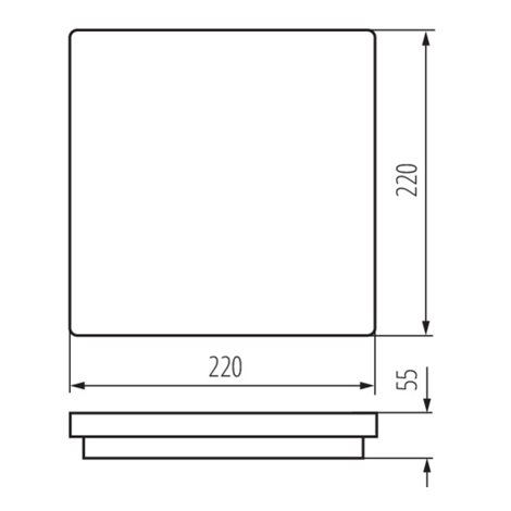 BENO 18W NW-L-GR Přisazené svítidlo LED 18W IP54 7