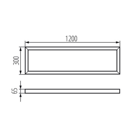ADTR-H 12030 W Rámeček pro LED panel 2