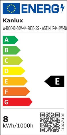 ASTIM nástěnné LED 8W, 590lm, 4000K, IP44, š400mm, černá 5