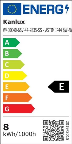 ASTIM nástěnné LED 8W, 690lm, 4000K, IP44, š400mm, bílá 5