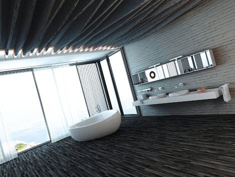 ASTIM nástěnné LED 8W, 660lm, 4000K, IP44, š400mm, chrom 3
