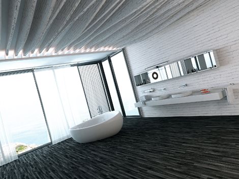 ASTIM nástěnné LED 12W, 910lm, 4000K, IP44, š600mm, černá 3