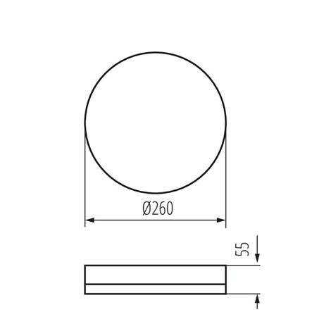 IPER LED 26W-NW-O  Přisazené svítidlo LED 10
