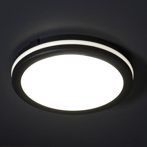 BENO ECO stropní LED 30W, 2400lm(NW), CCT 3000/4000/6500K, IP65, černá 10