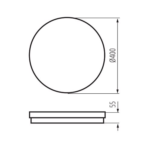 BENO ECO stropní LED 40W, 4050lm(NW), CCT 3000/4000/6500K, IP65, černá 5