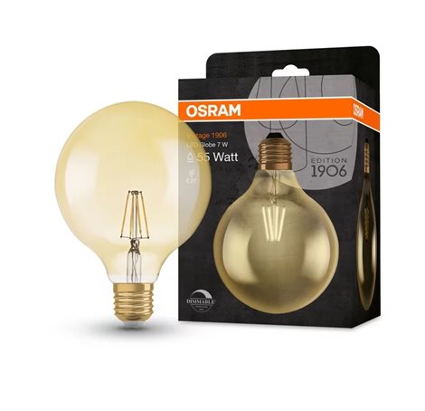 OSRAM 1906 LED GLOBE 7,5W/825 230V FILGD E27 FS1 3