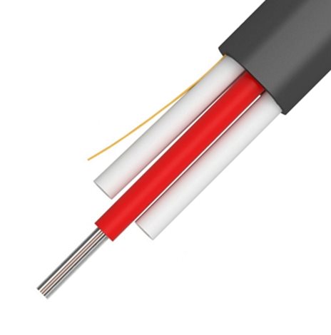 KO-12-9-AS0I Kabel optický, A-D2YT, Flat DROP, 12 vl., 9/125, 1550N, plochá konstrukce 7.7x3.8mm, KD