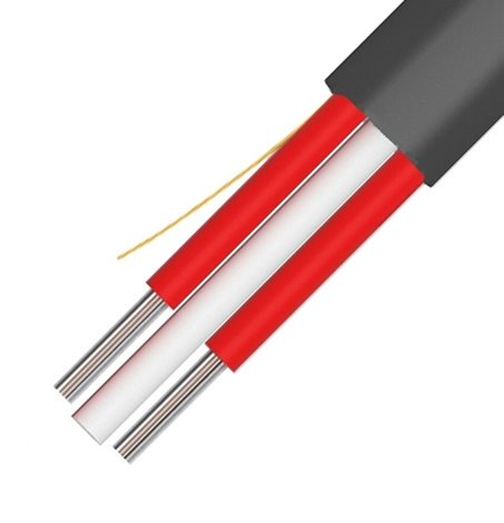 KO-48-9-Z194 Kabel optický, A-D2YT, Flat DROP,48 vl.,9/125, černý,2500N,plochý kabel 12,5x5,5mm,KDP