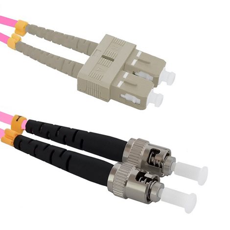 PO5DSTSC3OM4 Patch cord ST/PC-SC/UPC Duplex 50/125 3m, OM4
