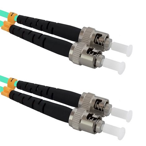 PO5DSTST1OM3 Patch cord ST/PC-ST/PC Duplex 50/125 1m, OM3