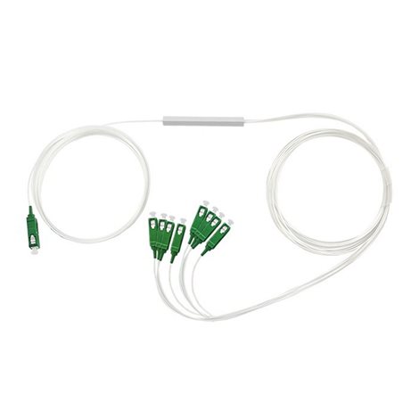 SPLIT1/8PLC-SCA Splitter PLC 1x8, G.657.A1, PLC tube, in/out SC/APC, 0,9mm