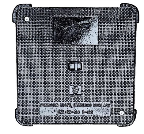 VB125-HT-80x80S Víko Hidrostank, 800x800mm, zatížitelnost B125 (12,5t), litina, EN-124, fi