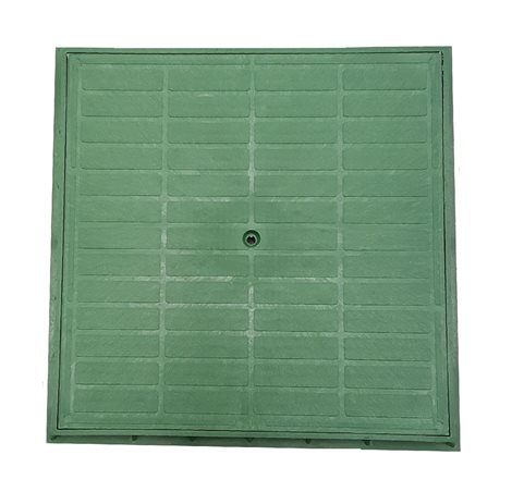 VA15-HT-35x35Z Víko plastové s rámem pro komory Hidrostank, 350x350mm, bez zamykání, barva zelená