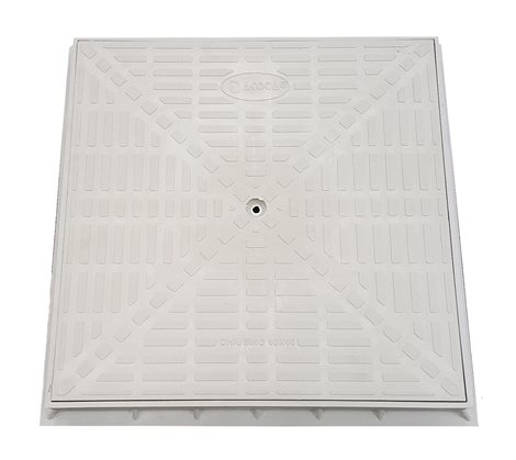 VA15-HT-45x45 Víko plastové s rámem pro komory Hidrostank, 450x450mm, bez zamykání, barva šedá