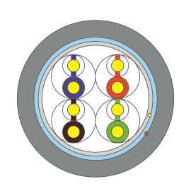 WIC-5-FU-LD-50-VI WIREX Instalační kabel CAT5E F/UTP LSOH / DCA 500m cívka fialový