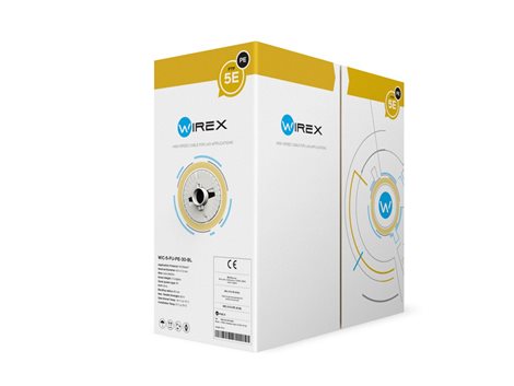 WIC-5-FU-PE-30-BL WIREX Instalační kabel CAT5E F/UTP PE 305m box černý