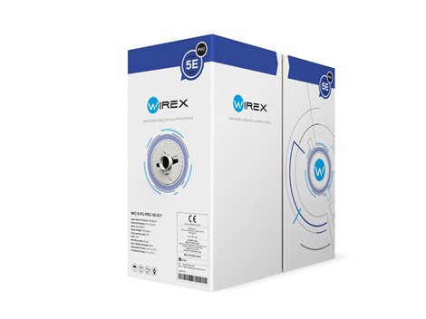 WIC-5-FU-PEC-30-GY WIREX Instalační kabel CAT5E F/UTP PVC / ECA 305m box šedý