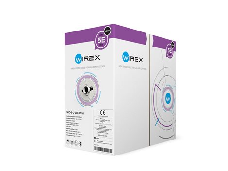 WIC-5-U-LD-30-VI WIREX Instalační kabel CAT5E U/UTP LSOH / DCA 305m box fialový