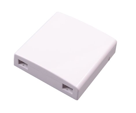 ZASOPT2XSC Zásuvka optická 2xSC, LC duplex, na omítku, FTTH, 86x86x24 mm