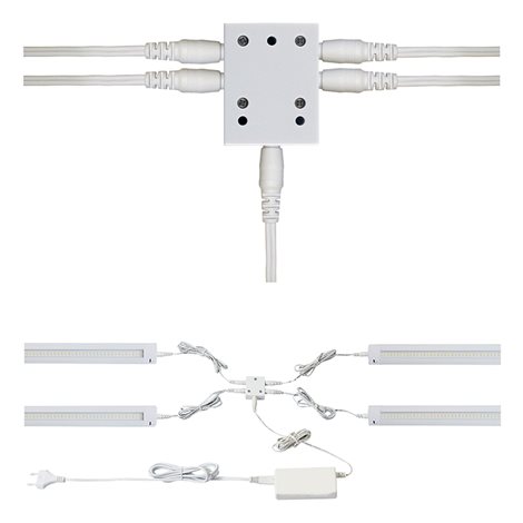 ML-443.025.35.0 4-cestný rozbočovač k lineárnímu LED svítidlu 2