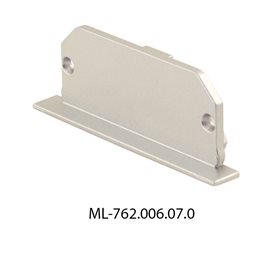 ML-762.006.07.0 Koncovka bez otvoru pro AH, stříbrná barva, 1ks