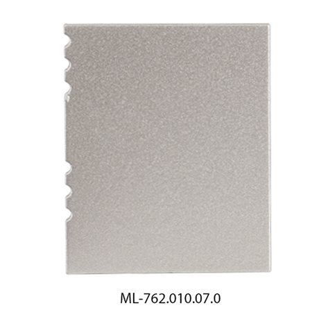ML-762.010.07.0 Koncovka bez otvoru pro NV, stříbrná barva, 1 ks