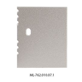 ML-762.010.07.1 Koncovka s otvorem pro NV, stříbrná barva, 1 ks
