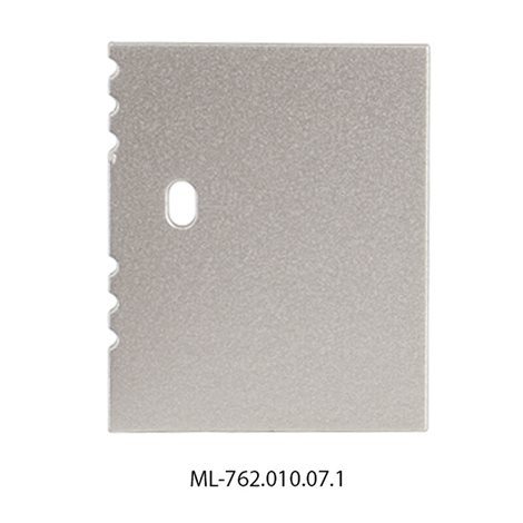 ML-762.010.07.1 Koncovka s otvorem pro NV, stříbrná barva, 1 ks